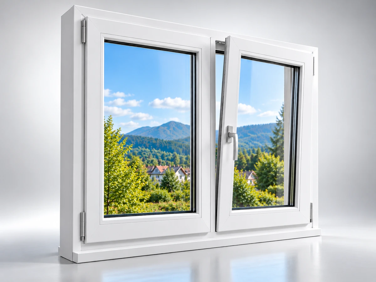 Fereastră PVC albă — imagine ilustrativă pentru prezentarea Rehau Euro-Design 70